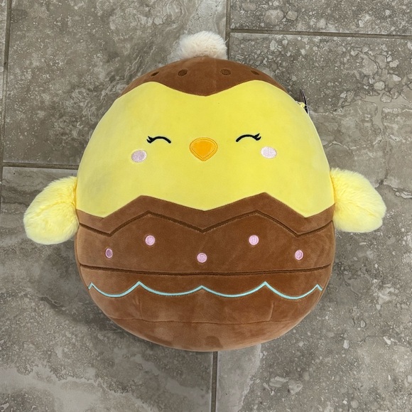 Squishmallows Other - NEW Squishmallow 16” Aimee‎ The Chick In A Chocolate Easter Egg 2024